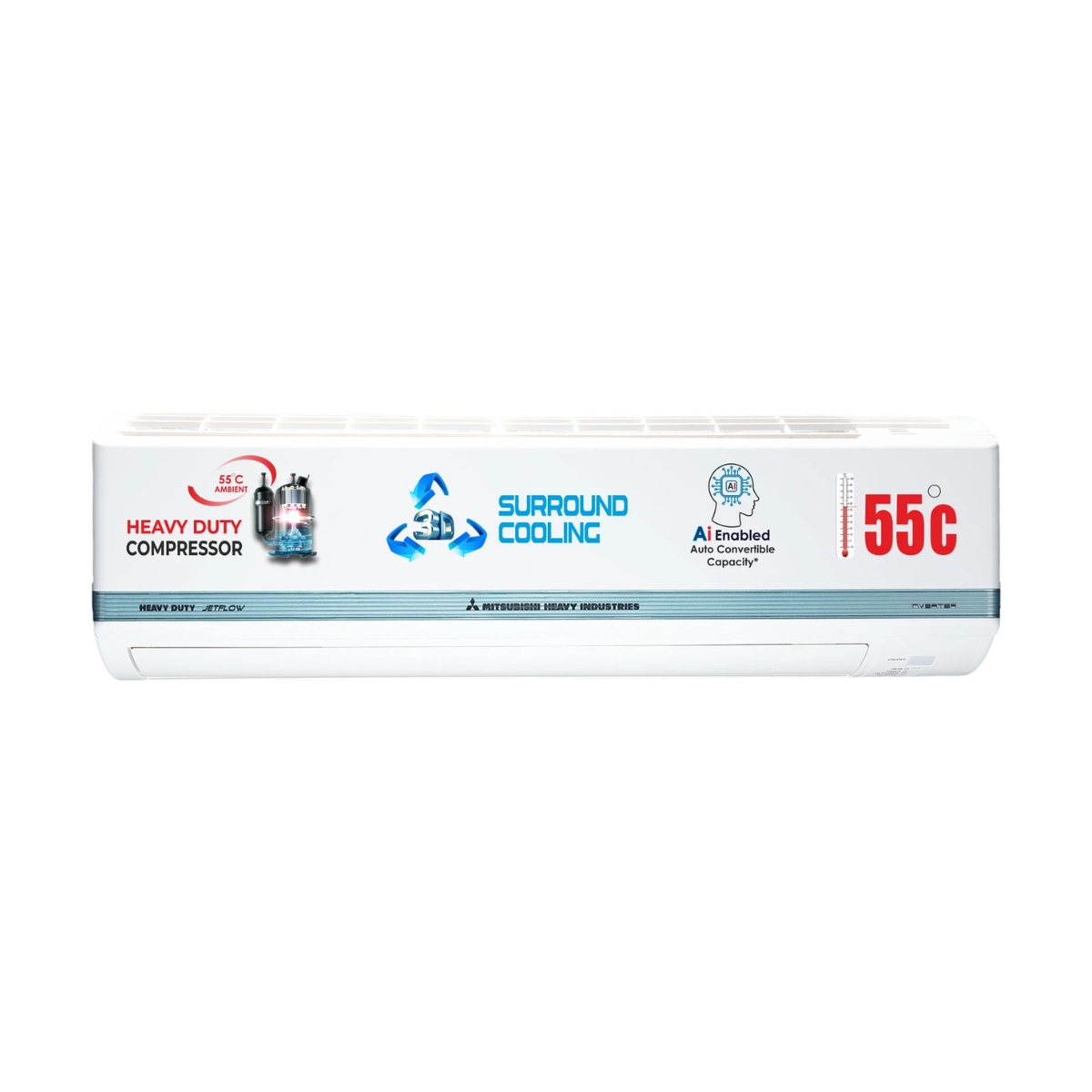 MITSUBISHI HEAVY INDUSTRIES 2026 Model 1.75 Ton 3 Star Split Hyper Inverter AC (DXK21YAMDA-W, White)