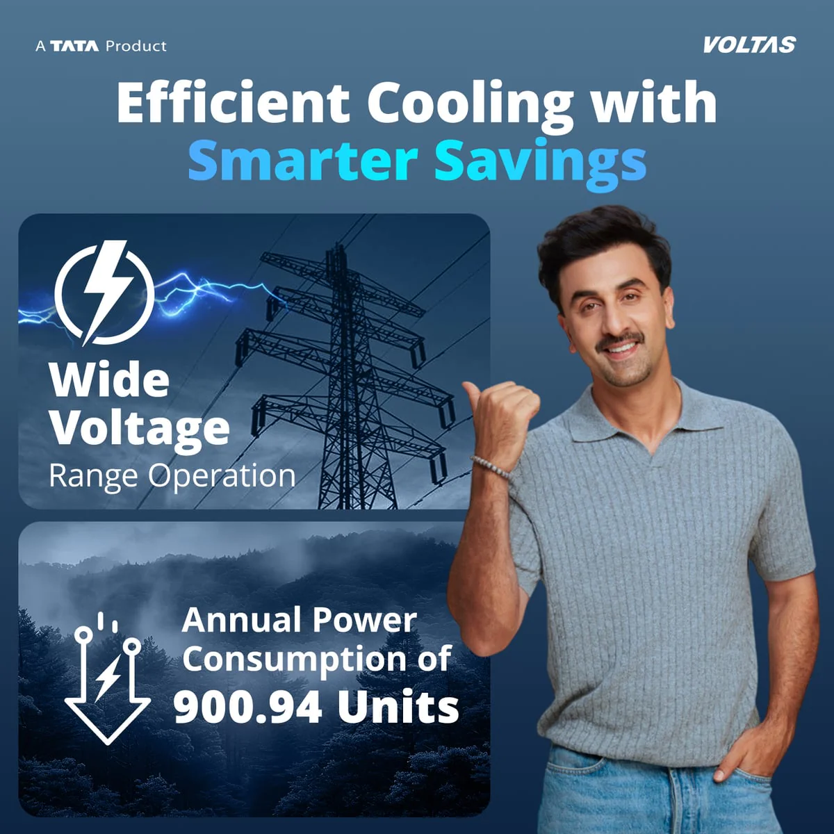 Voltas Split Air Conditioner, 1.5 Ton, 3 Star - 183INV Vectra Zenith Silver - Image 6