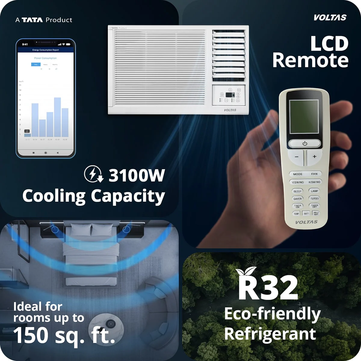 Voltas Window Air Conditioner 122 Vectra FS Platina - Image 7