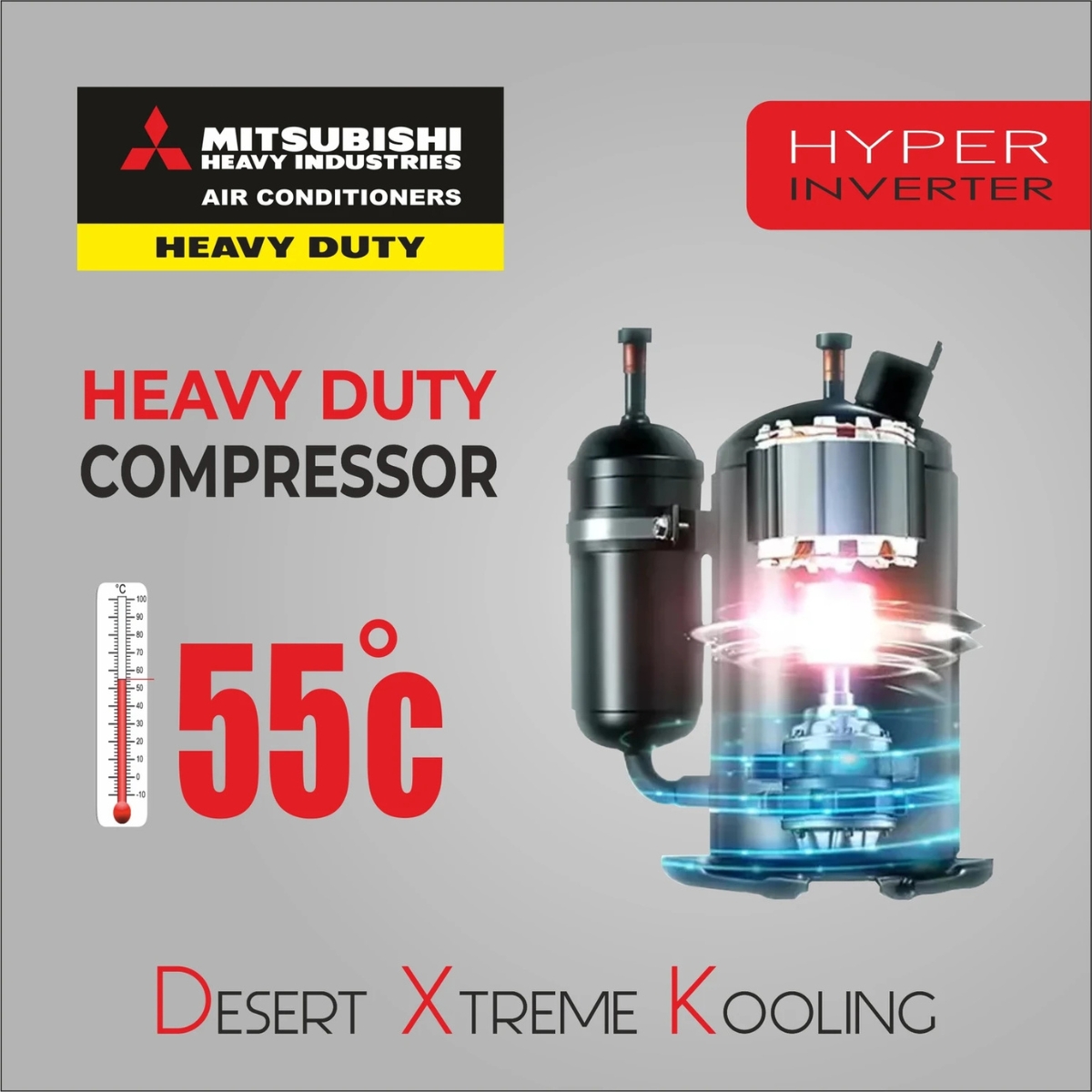 MITSUBISHI HEAVY INDUSTRIES 2026 Model 1.75 Ton 3 Star Split Hyper Inverter AC (DXK21YAMDA-W, White) - Image 7