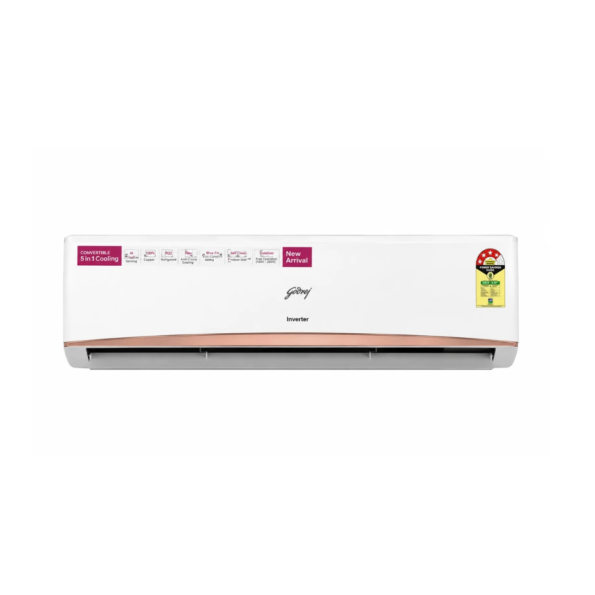 godrej 2 Star Wall Mount Type Split Air Conditioner of Capacity 2.0 Ton (HFC 24K2TG WA)