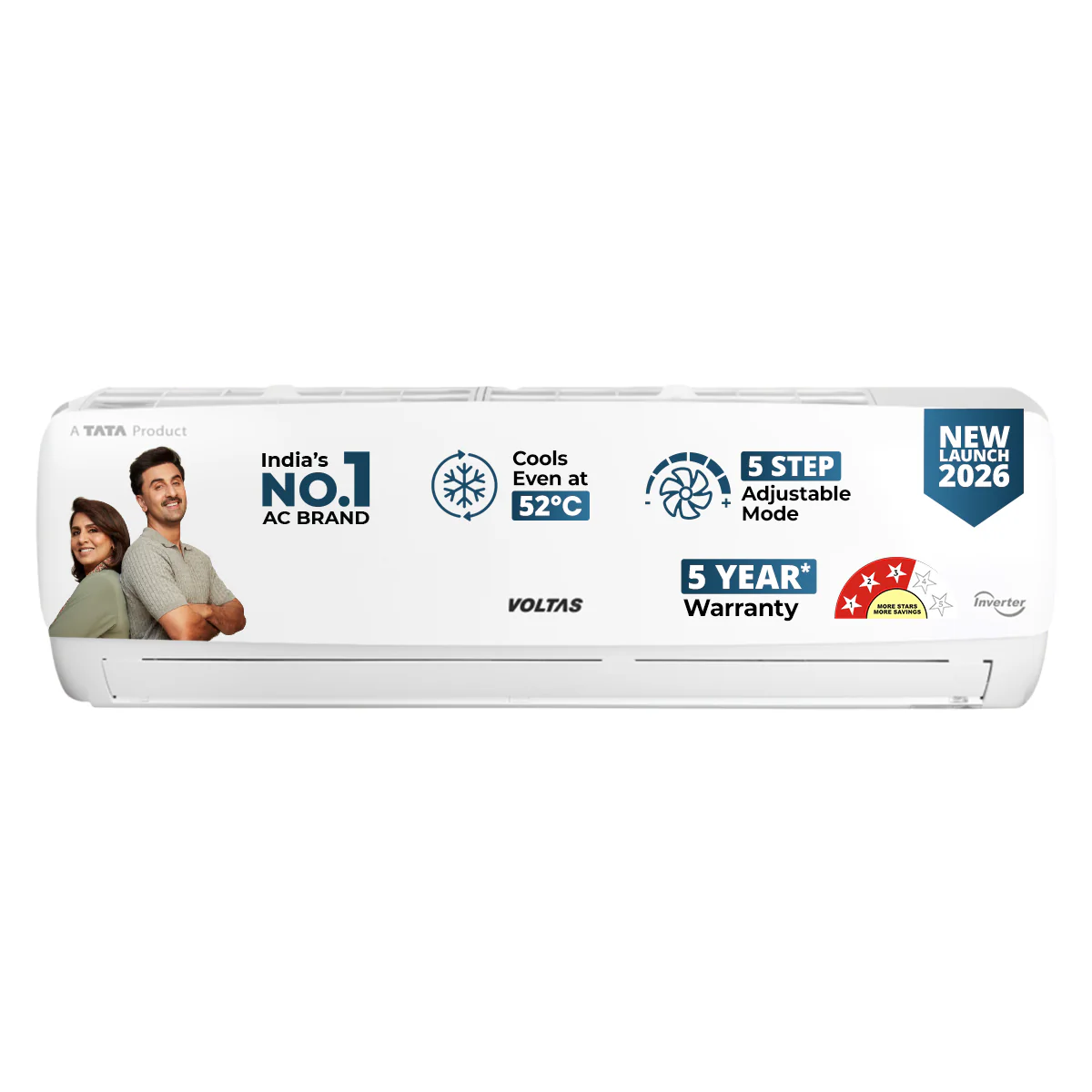 Voltas Split Air Conditioner, 2 Ton, 3 Star - 243INV Vectra Elegant