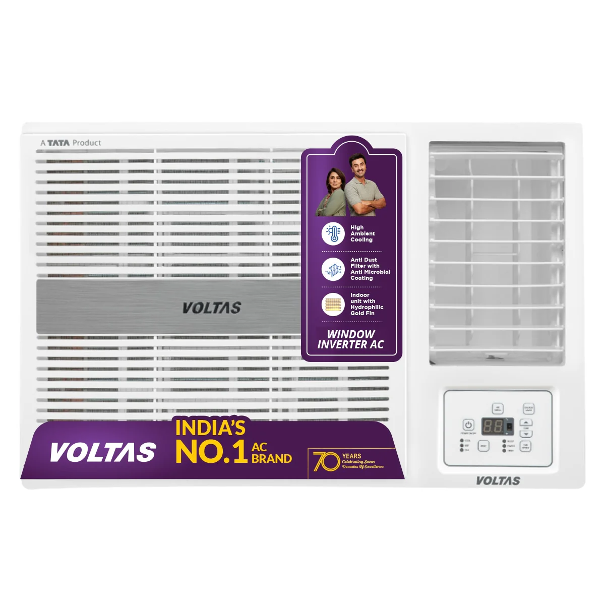 Voltas Window Air Conditioner, 1.5 Ton, 3 Star - 183INV Pearl