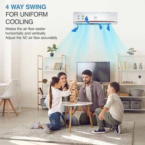 Godrej 2 Ton NON INVERTER 3 Star, 4-Way Air Swing Fixed Speed Split AC (Copper, Anti-Dust Filter, AC 2T DSS 24LF3R32 - WWR - White) - Image 2